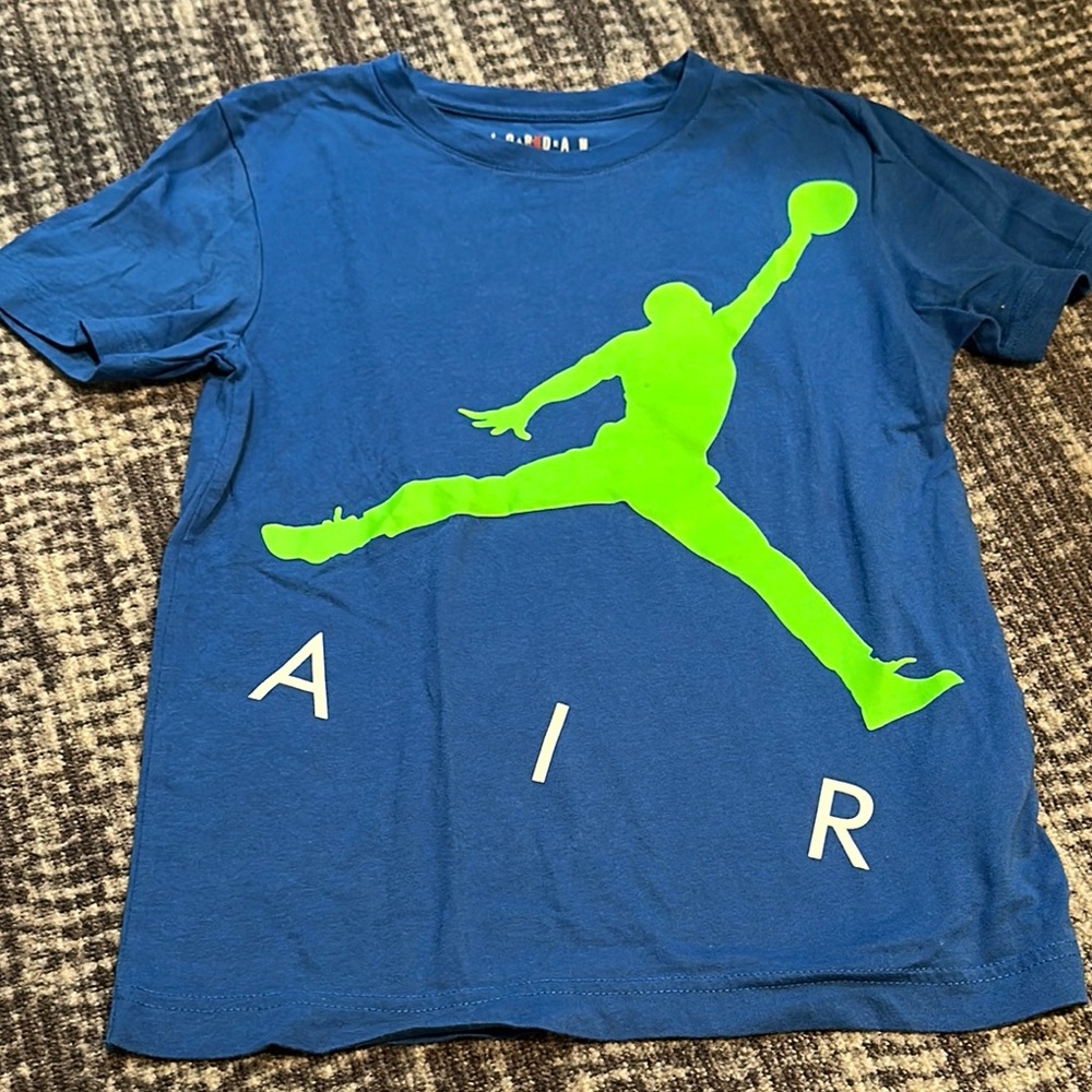 Kids Jordan Blue Nike Air T-Shirt